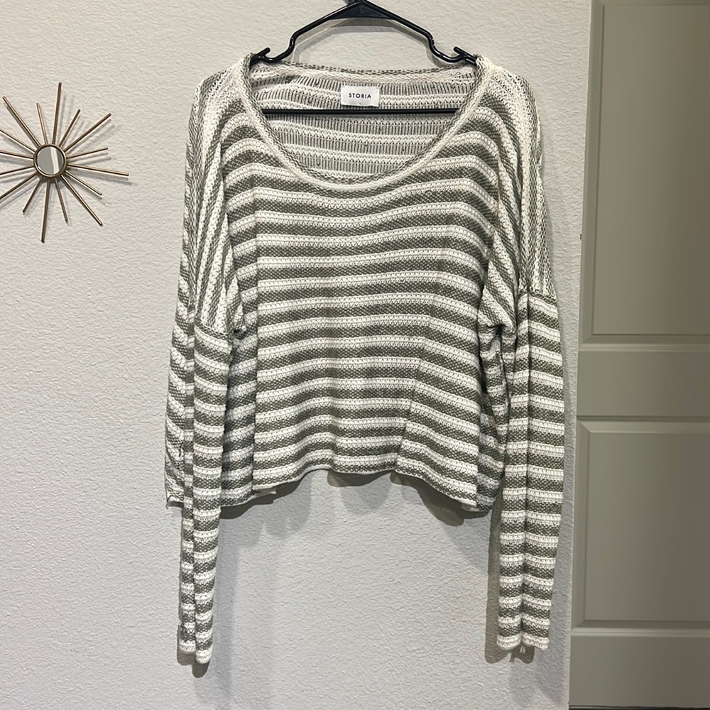 Storia | Long Sleeve Cropped Sweater | L